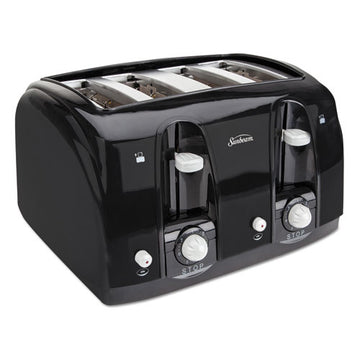 Sunbeam® Extra Wide Slot Toaster, 4-slice, 11 3-4 X 13 3-8 X 8 1-4, Black freeshipping - TVN Wholesale